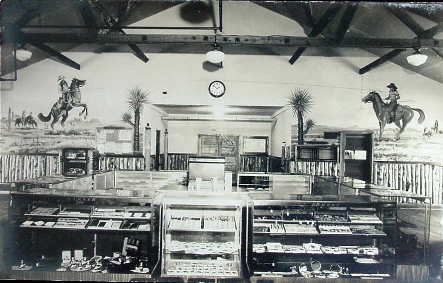 Inside View of Post Exchange at Camp Swift in Bastrop 1940